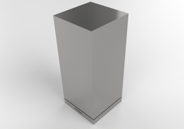 Electrodomésticos 3D - Campana extractora de isla de acero...