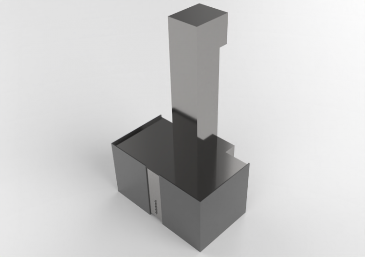 Electroménagers 3D - Hotte ilot en acier inox – Falmec -...