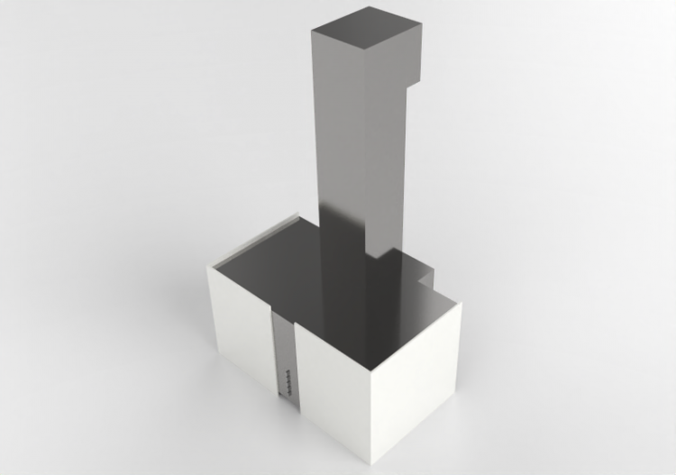 Elettrodomestici 3D - Cappa a isola in acciaio inox –...