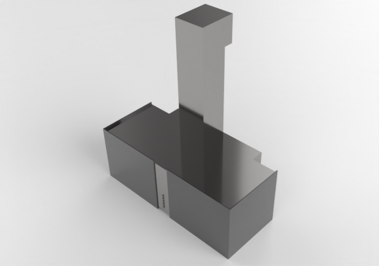 Elettrodomestici 3D - Cappa a parete in acciaio inox –...