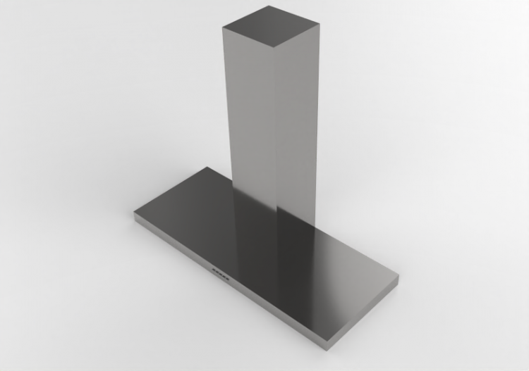 Eletrodomésticos 3D - Coifa de parede de aço inoxidável –...
