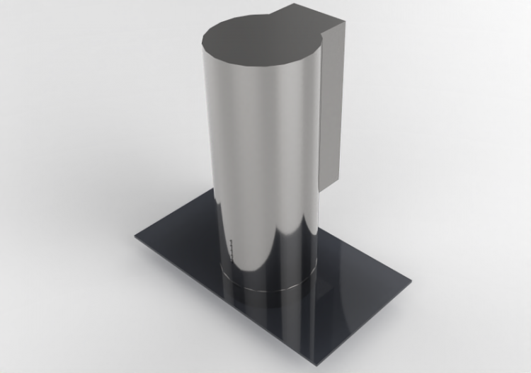 3D Electrical Appliances - Wall mounted stainless steel...