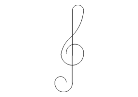 Wippenabdeckung Musik