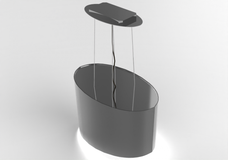 Elettrodomestici 3D - Cappa a isola in acciaio inox –...