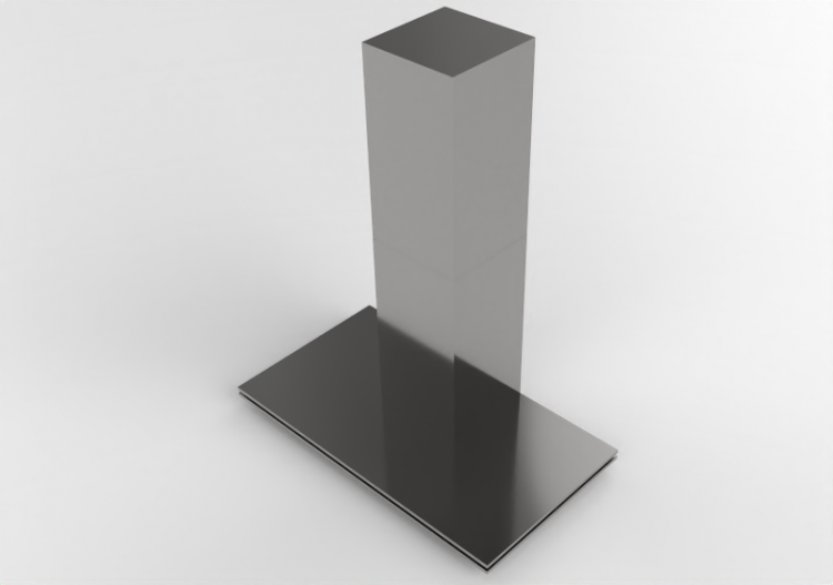 Eletrodomésticos 3D - Coifa de parede de aço inoxidável –...