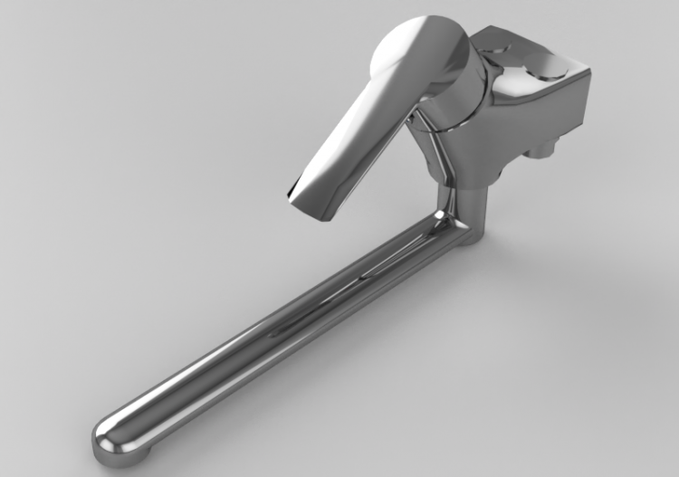 Torneiras 3D - Misturador de parede para cozinha – Mora - ...