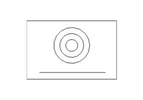 Bouton poussoir avec porte-étiquette lumineux