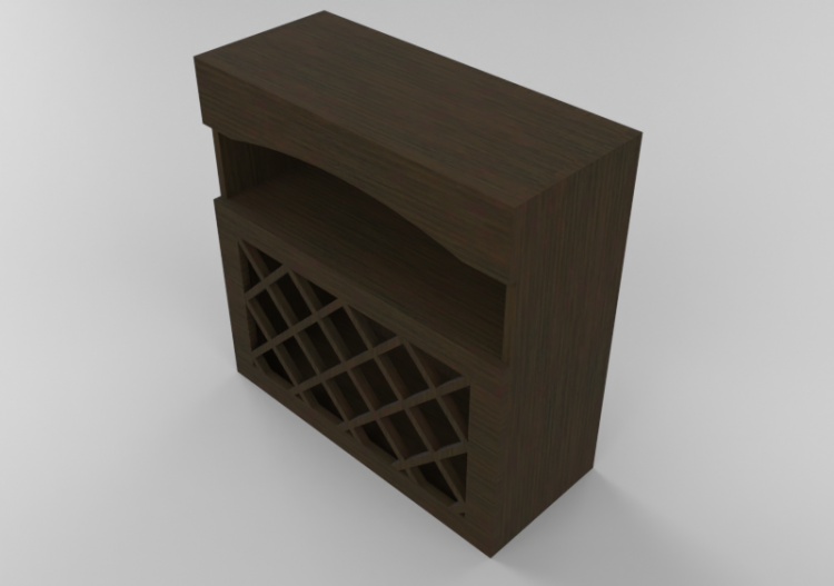 3D Möbel - Holzschrank - Panda - WWR3030 - ACCA software