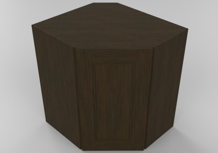 3D Furniture - Wooden cabinet with one door panel - Panda -...