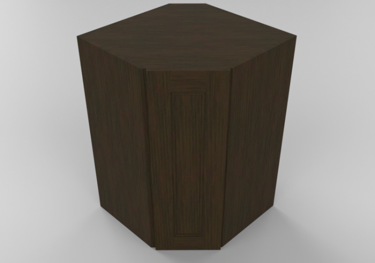 3D Möbel - Holzschrank mit einer Tür - Panda - WDC243615 -...