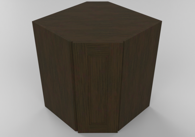 Meubles 3D - Meuble en bois avec un vantail - Panda -...