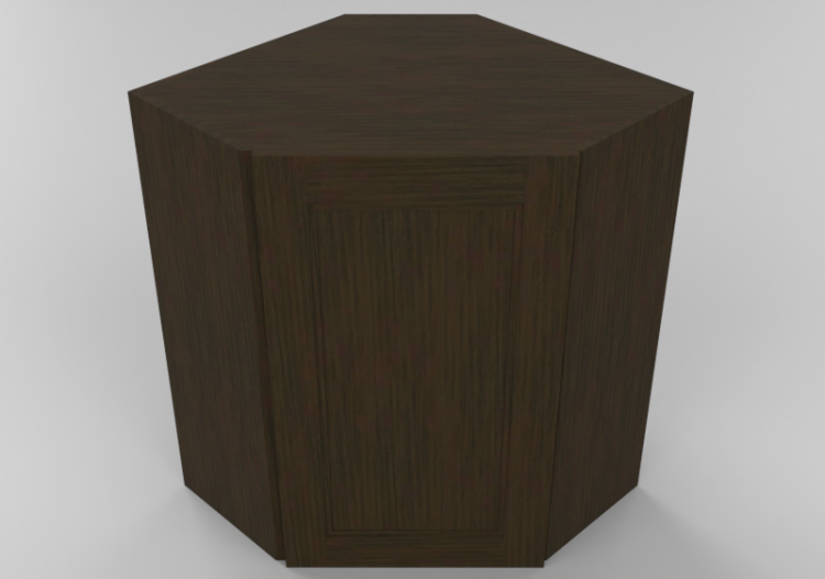 3D Furniture - Wooden cabinet with one door panel - Panda -...