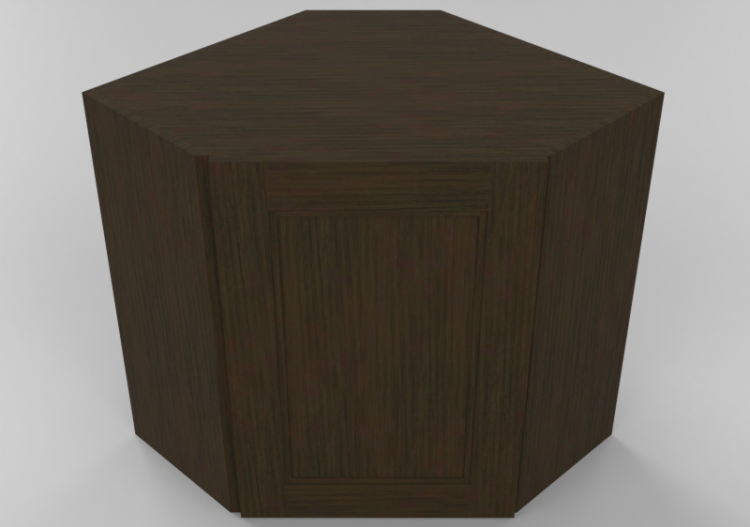 3D Furniture - Wooden cabinet with one door panel - Panda -...