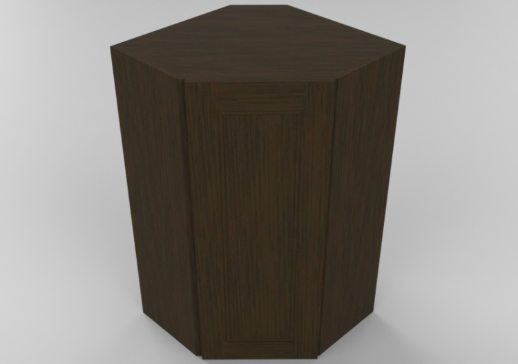 3D Furniture - Wooden cabinet with one door panel - Panda -...