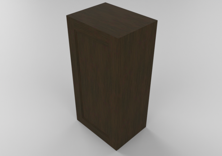 3D Furniture - Wooden cabinet with one door panel - Panda -...