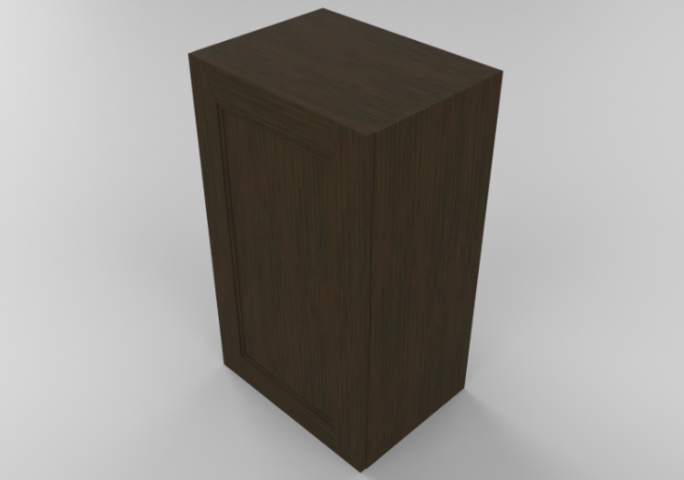 Meubles 3D - Meuble en bois avec un vantail - Panda -...