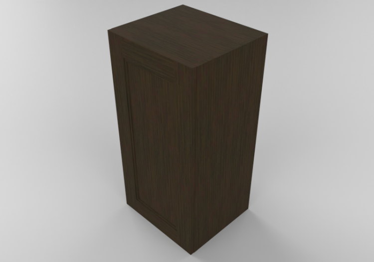 3D Furniture - Wooden cabinet with one door panel - Panda -...