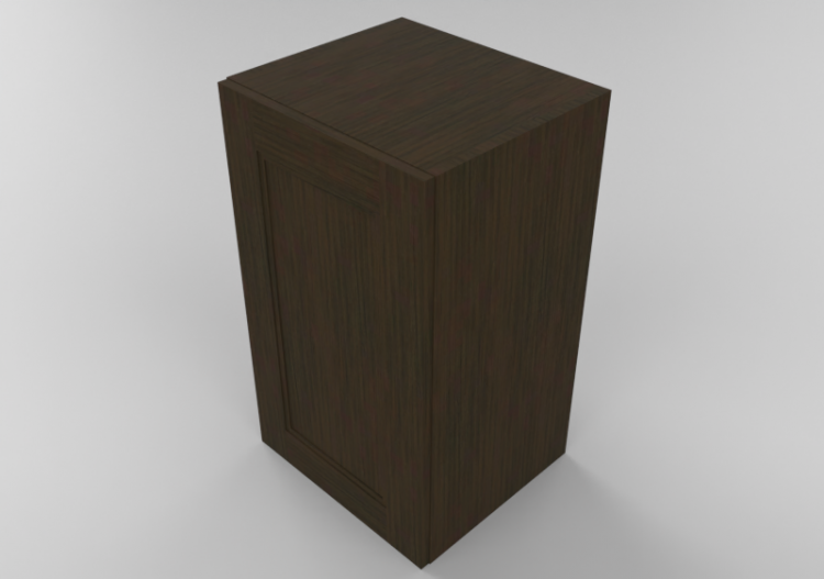 3D Furniture - Wooden cabinet with one door panel - Panda -...