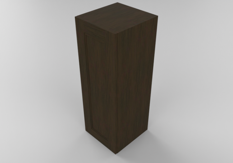 3D Furniture - Wooden cabinet with one door panel - Panda -...