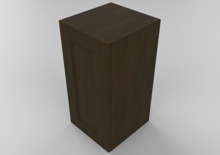 3D Furniture - Wooden cabinet with one door panel - Panda -...