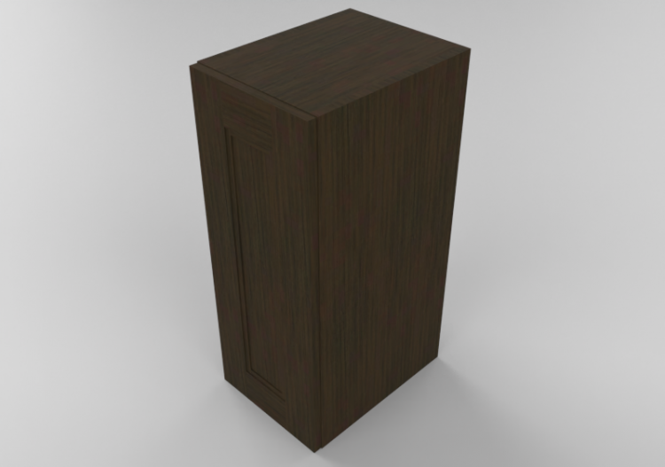 3D Möbel - Holzschrank mit einer Tür - Panda - W123015 -...