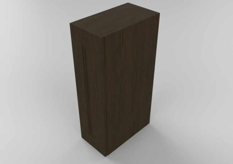 3D Furniture - Wooden cabinet with one door panel - Panda -...