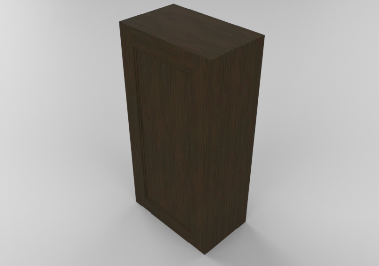 3D Furniture - Wooden cabinet with one door panel - Panda -...