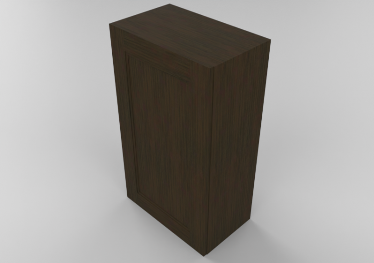 3D Furniture - Wooden cabinet with one door panel - Panda -...