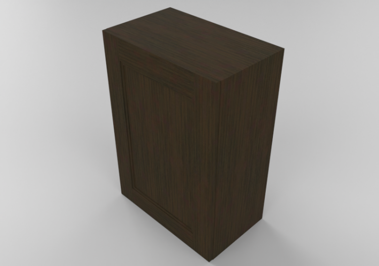 Meubles 3D - Meuble en bois avec un vantail - Panda - W2130...