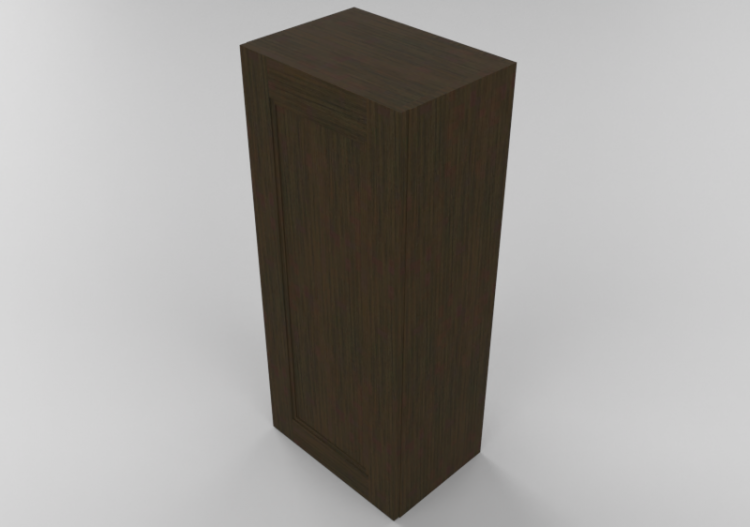 3D Furniture - Wooden cabinet with one door panel - Panda -...