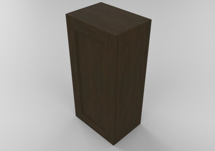 3D Furniture - Wooden cabinet with one door panel - Panda -...