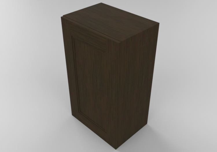 3D Furniture - Wooden cabinet with one door panel - Panda -...