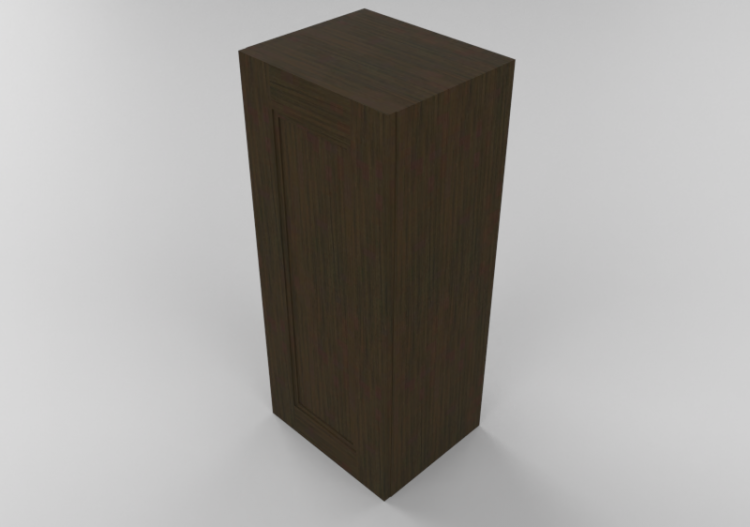 3D Möbel - Holzschrank mit einer Tür - Panda - W1536 - ACCA...