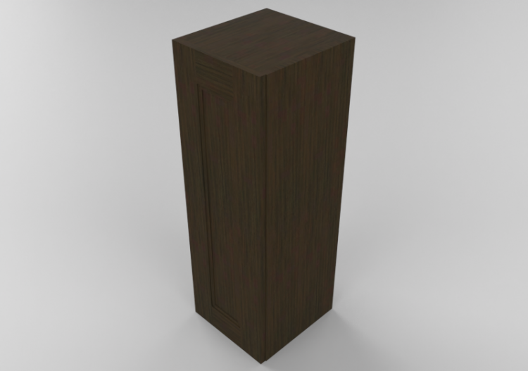 3D Furniture - Wooden cabinet with one door panel - Panda -...