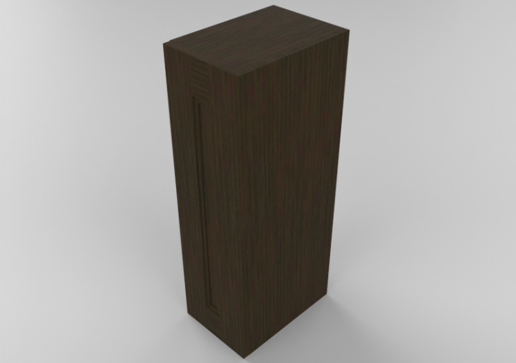 3D Furniture - Wooden cabinet with one door panel - Panda -...