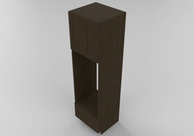 Muebles 3D - Mueble de madera con dos hojas y dos cajones -...