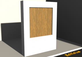3D Tür/Fenster - Scuro Apertura Esterna Senza Telaio - Pannello Pieno - MCDesign