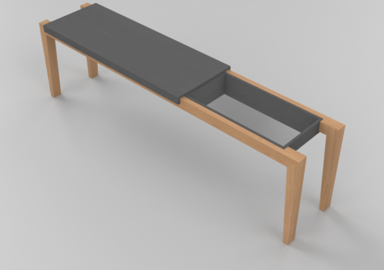 Mesas 3D - Mesa de madera - Luazzu - MASKY - ACCA software