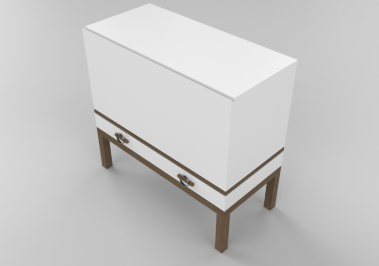 Móveis 3D - Móvel de madeira - Luazzu - BOB - ACCA software