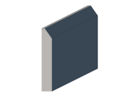 Plinthe 3D - Plinthe [P03] 80x13mm