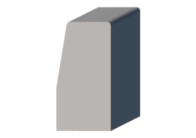 Meio fio 3D - Meio fio [P03] 120x150x300mm