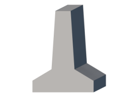 Meio fio 3D - New Jersey