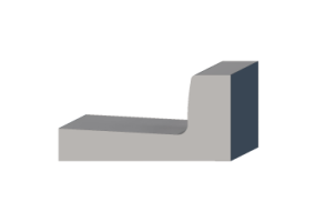 Meio fio 3D - Sarjeta de corte