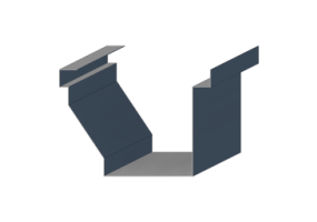 3D Dachrinne - Dachrinne [P03] 150x150mm