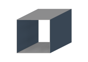 3D Regenfallrohr - Regenfallrohr [Q] 125x125mm
