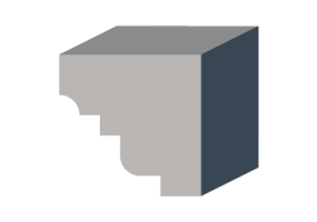 3D Sub Gutter - Eave [P03] 200x200mm