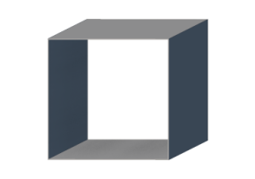 Profil 3D - Profil [Rectangulaire Creux] 200x200c2 mm