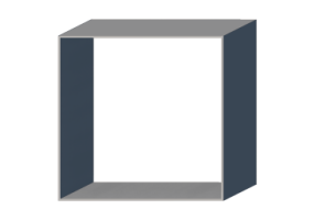 Profil 3D - Profil [Rectangulaire Creux] 400x400c5 mm