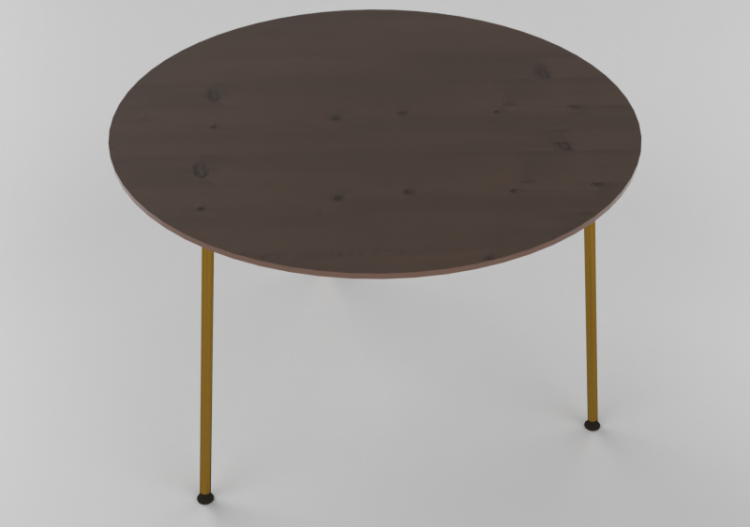 Tavoli 3D - Tavolo circolare - Hitch Mylius - hm68f - ACCA...