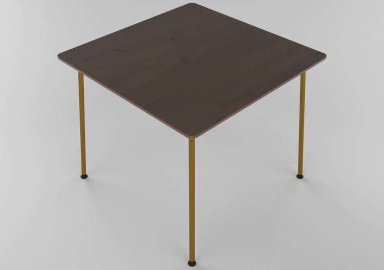 Mesas 3D - Mesa quadrada - Hitch Mylius - hm68h - ACCA...